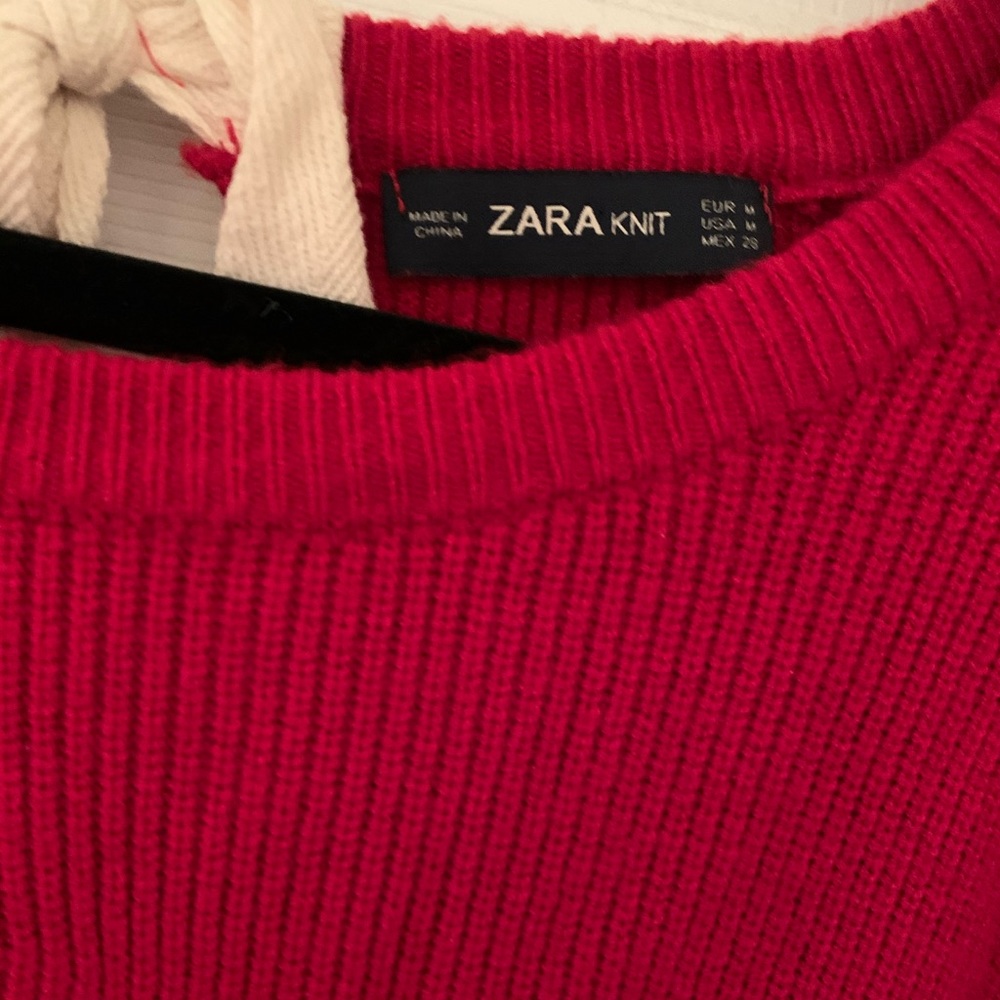Zara Oversized Ribbon Sweat Knit - Picture 2 of 3